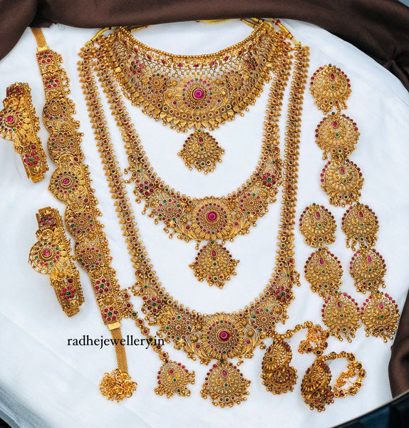 Dulhan Jewellery Price Premium Matt Finish Gold Plated South