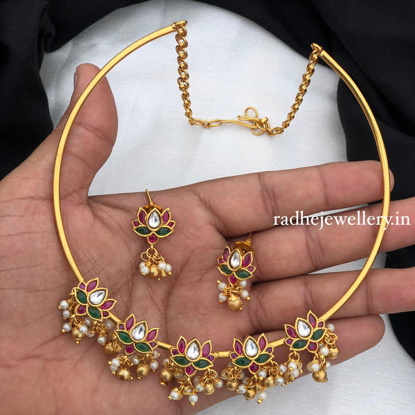 Lotus Hasli Design Necklace – Radhe jewellery