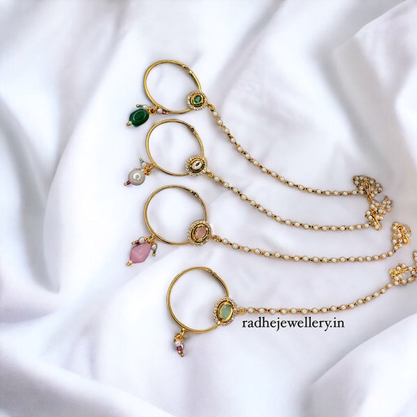 Meenakari Nath, Ethnic Nose Rings For Desi Women Girls, Colors