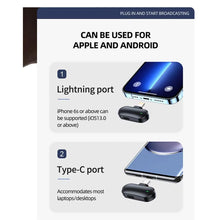 2in1 Wireless Mic with Charging Case - Noise Cancellation Wireless Mic for Youtubers - Wireless Microphone System Compatible with iPhone and Android Plug & Play, Vlog (D156)