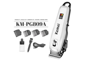 KM-PG809A (PROFESSIONAL HAIR TRIMMER) KEMEI Trimmer 240 min Runtime 4 Length Settings  (White)