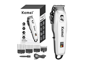 KM-PG809A (PROFESSIONAL HAIR TRIMMER) KEMEI Trimmer 240 min Runtime 4 Length Settings  (White)