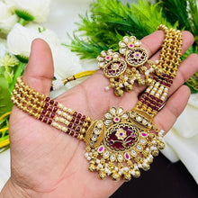 Royal Pearl Kundan Choker Necklace Set