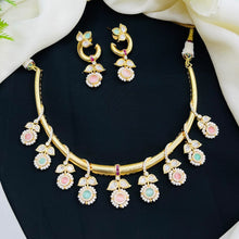 Premium Kundan Pastel Drop Necklace Set