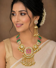 Royal Kundan Pearl Tassel Choker Necklace Set with Jhumka Earrings