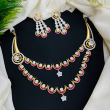Short Title: Premium Kundan AD Stone Necklace Set
