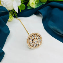 Premium Kundan Pearl Maang Tikka | Bridal Hair Accessory
