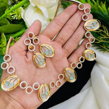 Premium Designer AD Pendant Necklace Set with Earrings