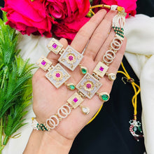 Designer Pearl & Emerald Necklace Set