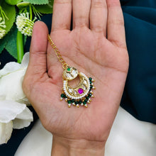 PPremium Kundan Chandbali Maang Tikka