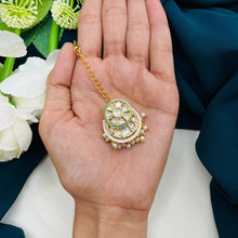 Premium Kundan Pearl Maang Tikka | Bridal Hair Accessory