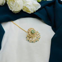Premium Kundan Pearl Maang Tikka | Bridal Hair Accessory