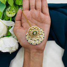 Premium Kundan Pearl Maang Tikka | Bridal Hair Accessory