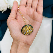 Premium Kundan Pearl Maang Tikka | Bridal Hair Accessory (Copy)