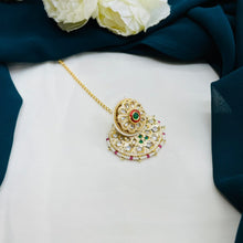 Premium Kundan Pearl Maang Tikka | Bridal Hair Accessory