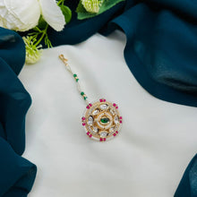 Premium Kundan Pearl Maang Tikka | Bridal Hair Accessory