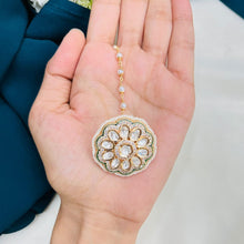 Premium Kundan Pearl Maang Tikka | Bridal Hair Accessory
