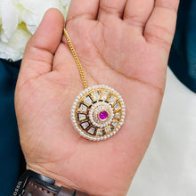 Premium Kundan Pearl Maang Tikka | Bridal Hair Accessory