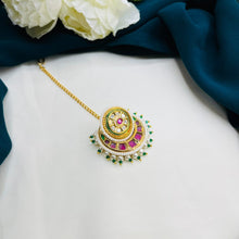 Premium Kundan Pearl Maang Tikka | Bridal Hair Accessory