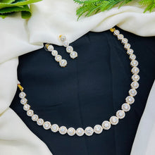 Premium AD Stone Tennis Necklace Set