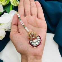 Premium Kundan Pearl Maang Tikka | Bridal Hair Accessory