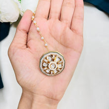Premium Kundan Pearl Maang Tikka | Bridal Hair Accessory