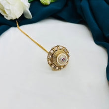 Premium Kundan Pearl Maang Tikka | Bridal Hair Accessory