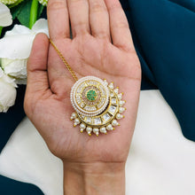 Premium Kundan Pearl Maang Tikka | Bridal Hair Accessory