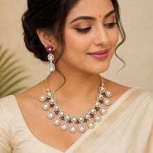 Premium Kundan AD Stone Necklace Set