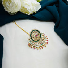 Premium Kundan Pearl Maang Tikka | Bridal Hair Accessory