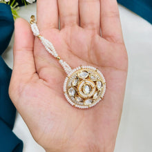 Premium Kundan Pearl Maang Tikka | Bridal Hair Accessory