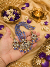 Royal Ruby Victorian Pendant Necklace Set with Earrings