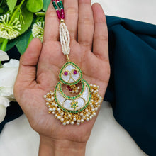Premium Kundan Pearl Maang Tikka