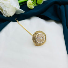 Premium Kundan Pearl Maang Tikka | Bridal Hair Accessory