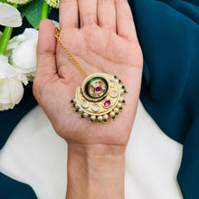 Premium Kundan Pearl Maang Tikka | Bridal Hair Accessory