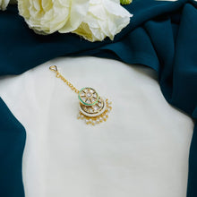 Premium Kundan Pearl Maang Tikka | Bridal Hair Accessory