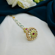 Premium Kundan Pearl Maang Tikka | Bridal Hair Accessory
