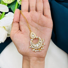 PPremium Kundan Chandbali Maang Tikka