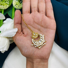 PPremium Kundan Chandbali Maang Tikka