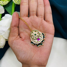 Premium Kundan Pearl Maang Tikka | Bridal Hair Accessory