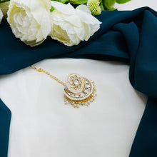 Premium Kundan Pearl Maang Tikka | Bridal Hair Accessory