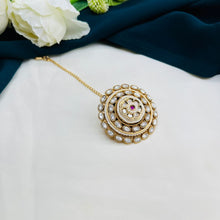 Premium Kundan Pearl Maang Tikka | Bridal Hair Accessory