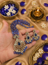 Royal Ruby Victorian Pendant Necklace Set with Earrings