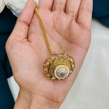 Premium Kundan Pearl Maang Tikka | Bridal Hair Accessory