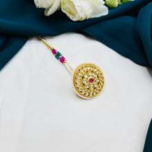 Premium Kundan Pearl Maang Tikka | Bridal Hair Accessory