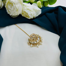 Premium Kundan Pearl Maang Tikka | Bridal Hair Accessory