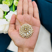 Premium Kundan Pearl Maang Tikka | Bridal Hair Accessory
