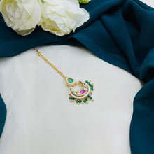 PPremium Kundan Chandbali Maang Tikka