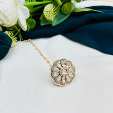 Premium Kundan Pearl Maang Tikka | Bridal Hair Accessory