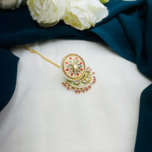 Premium Kundan Pearl Maang Tikka | Bridal Hair Accessory (Copy)